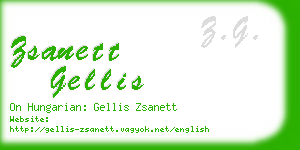 zsanett gellis business card